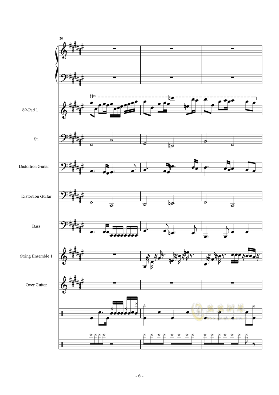 亡灵序曲陶笛曲谱_陶笛曲谱12孔(4)