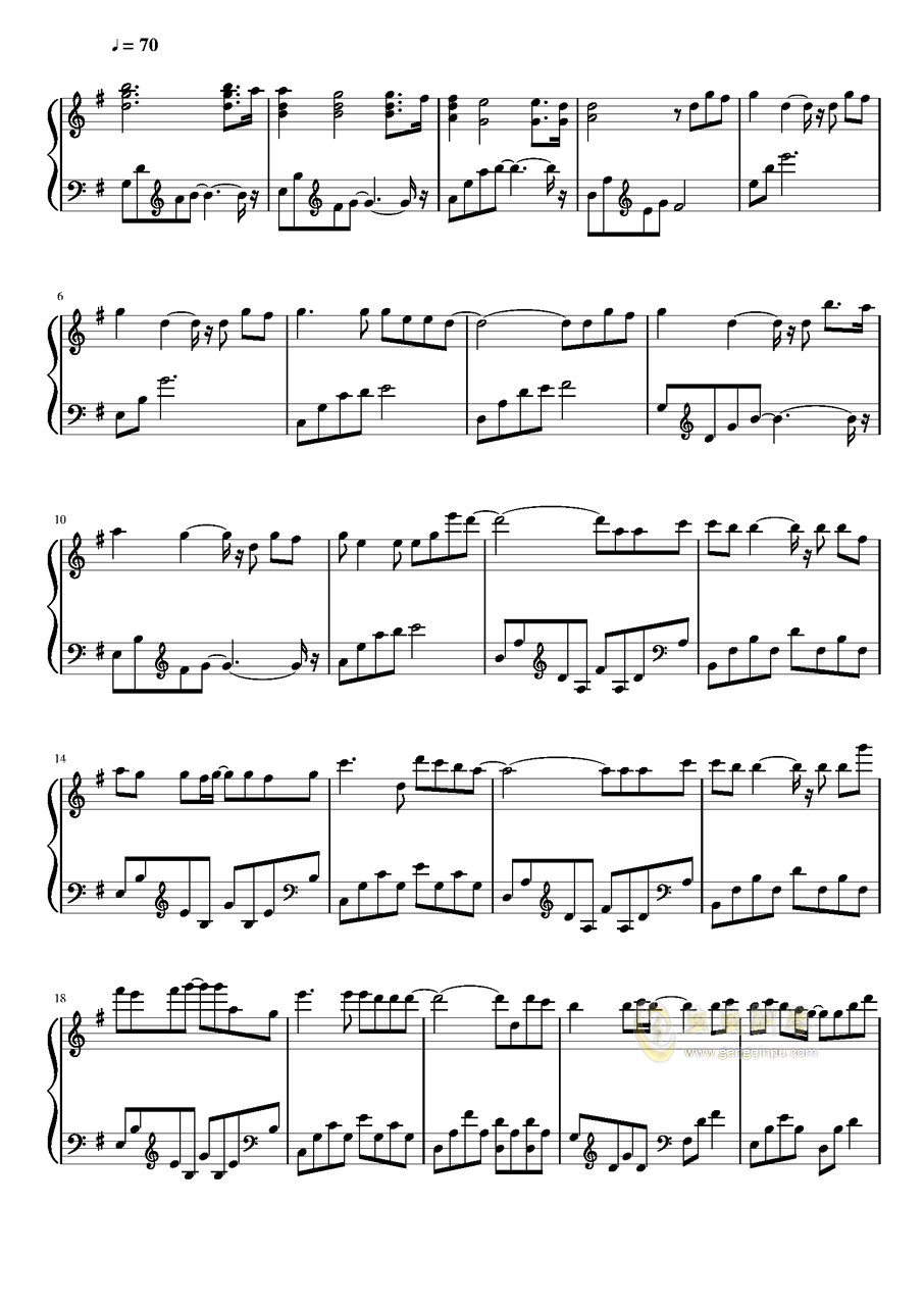 童话数字简谱钢琴_童话钢琴简谱数字双手(3)