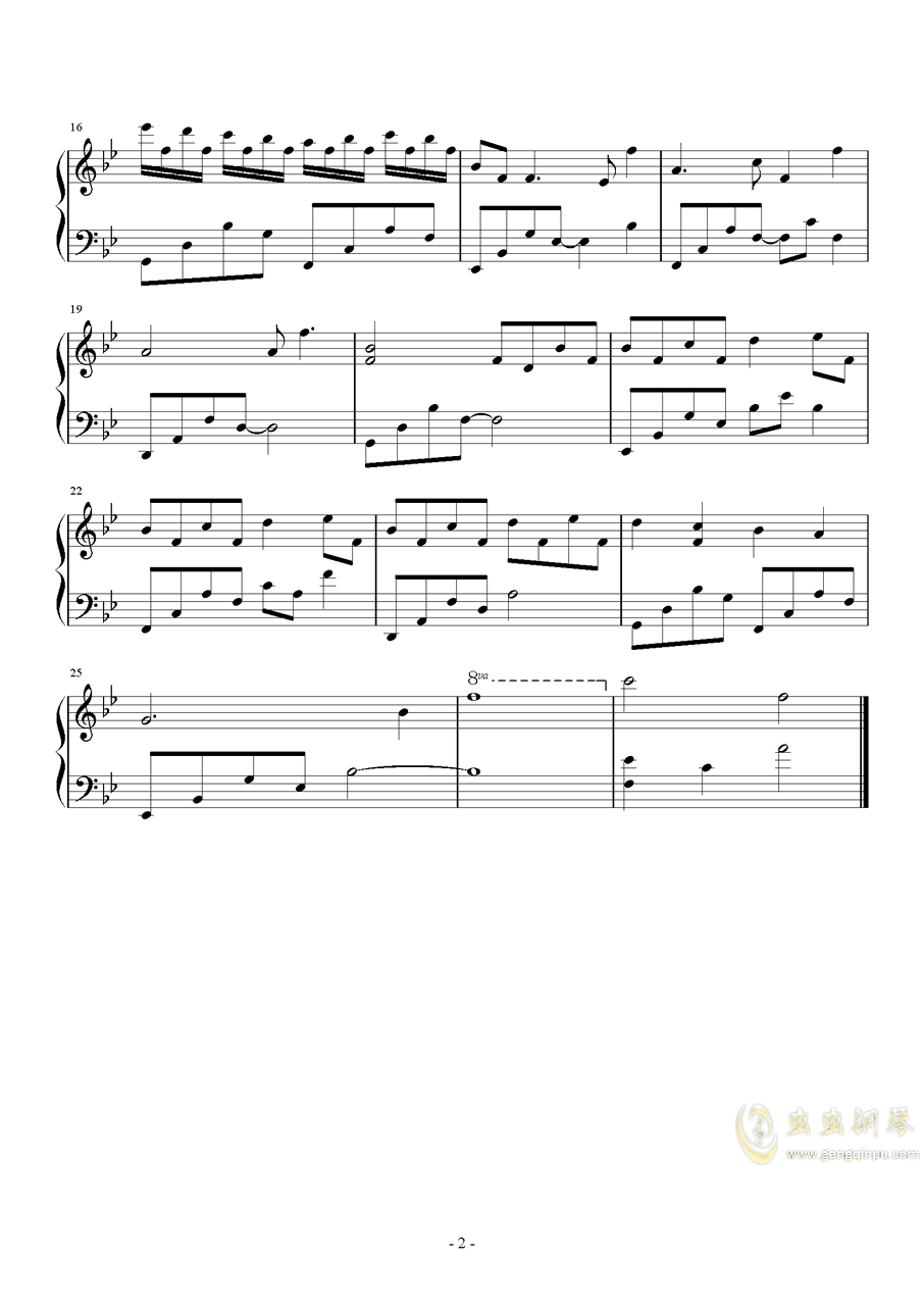 bb钢琴曲谱_钢琴简单曲谱(3)