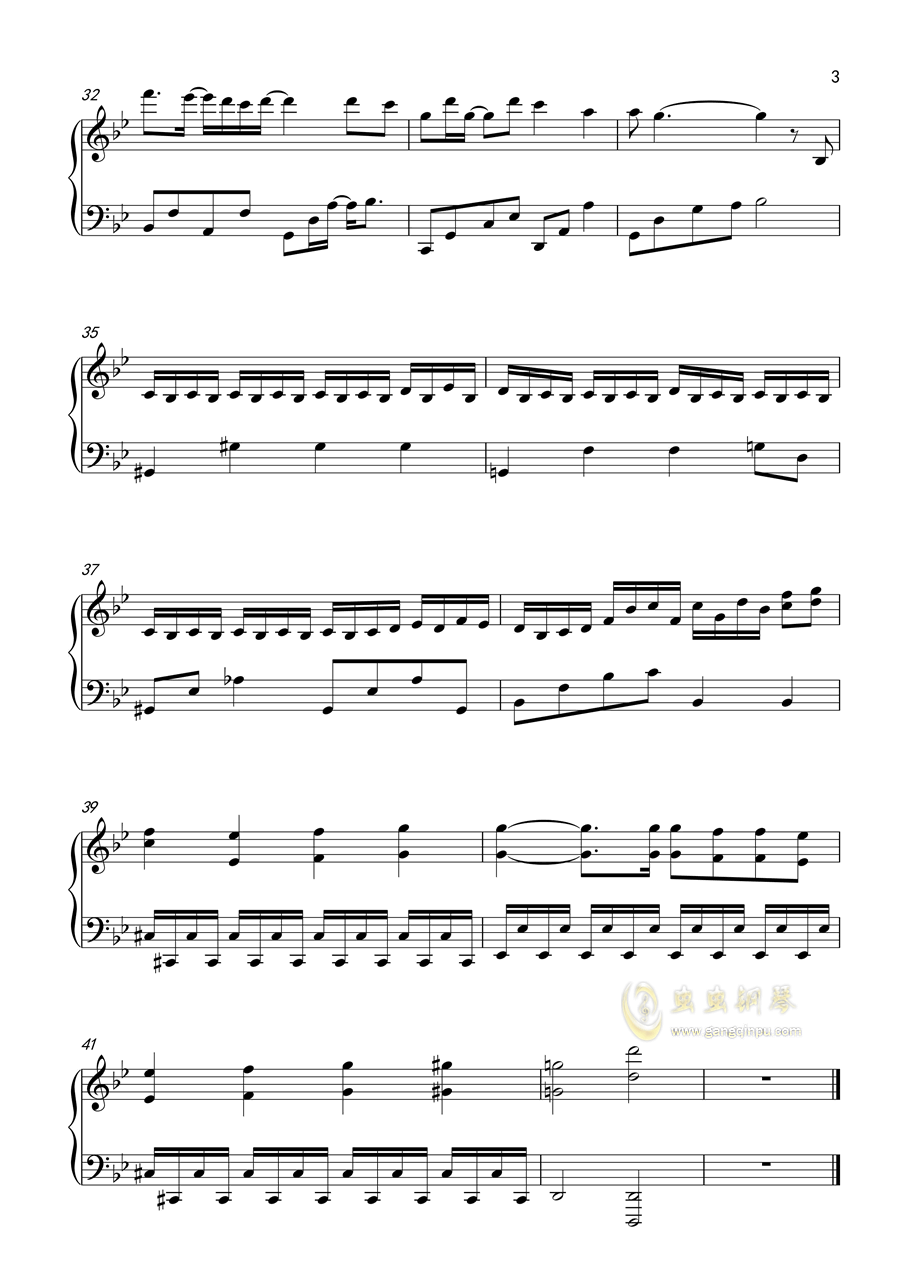 不染钢琴曲谱_钢琴曲谱简谱不染(3)