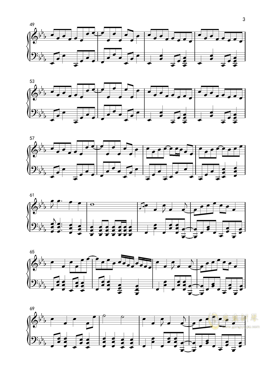 朝天子反二黄曲谱_道教朝天子笛子曲谱(3)