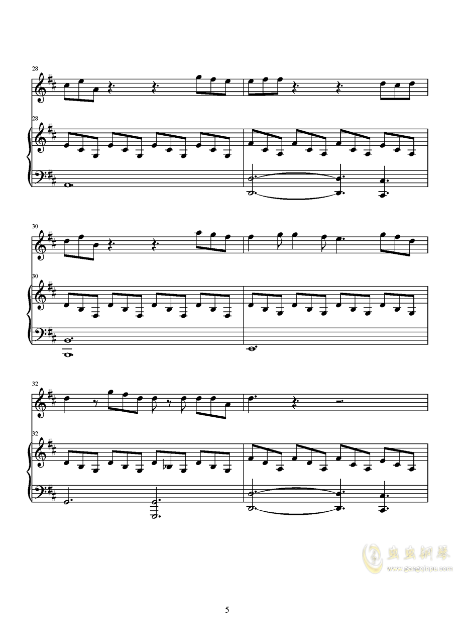 大雾钢琴曲谱简谱_大雾钢琴简谱(5)